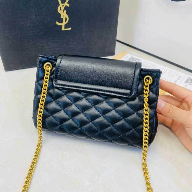 Metal Logo Leather Fashion Crossbody Mini Bag