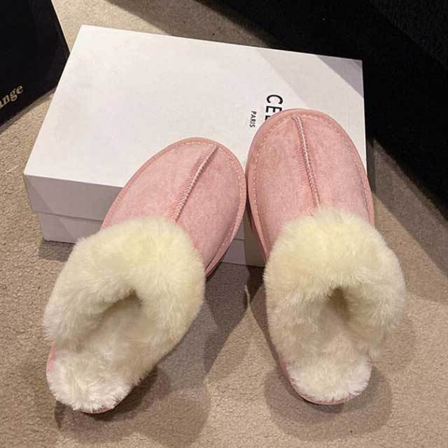 New Winter Outerwear Home Thick-soled Furry Slippers