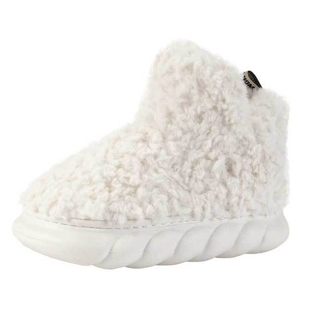 Solid Color Furry Ankle Snow Boots