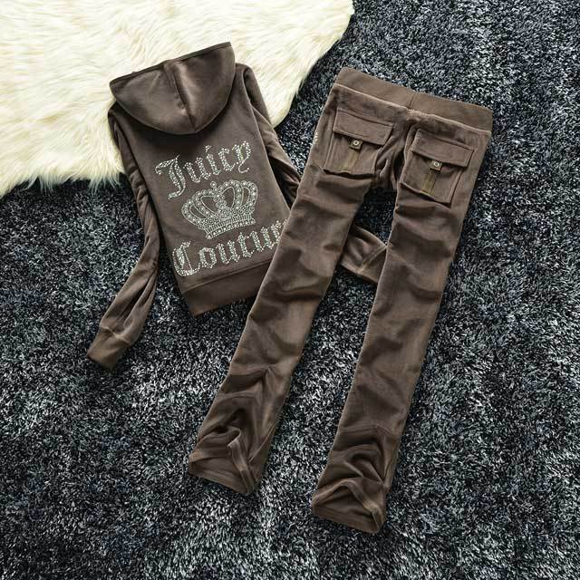 Rhinestones Velvet Casual Tracksuit Set