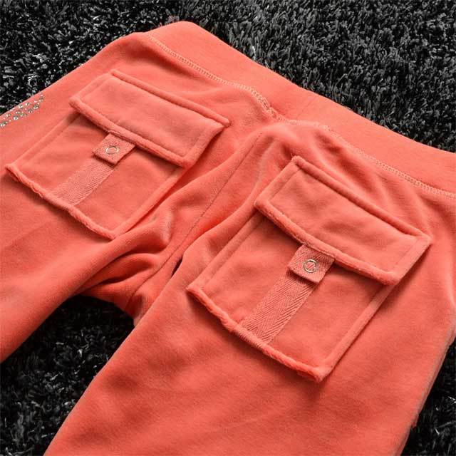 Rhinestones Velvet Casual Tracksuit Set