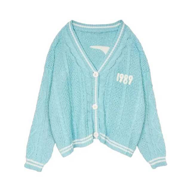 Knit Embroidery Sweater Cardigan