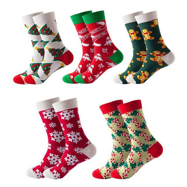 Christmas Fashion Pattern Print Socks