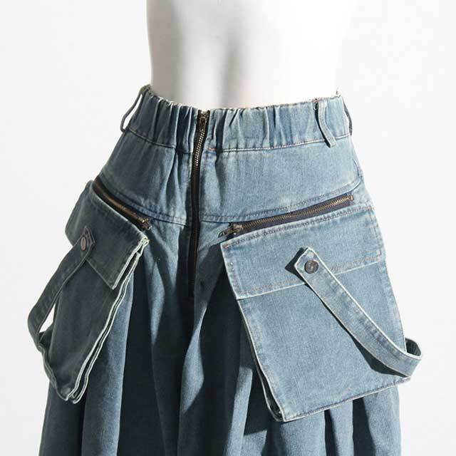 Big Pockets High Waist Wide Leg Cargo Jeans