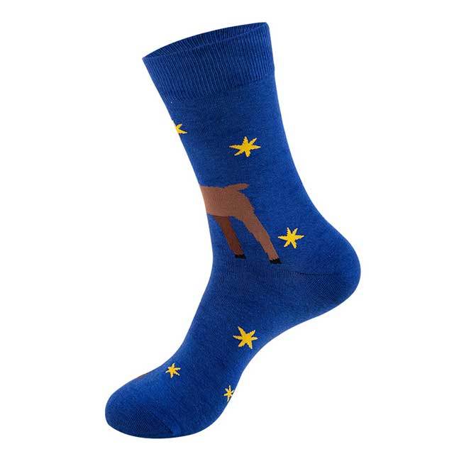 Santa Claus Christmas Tree Pattern Crew Socks