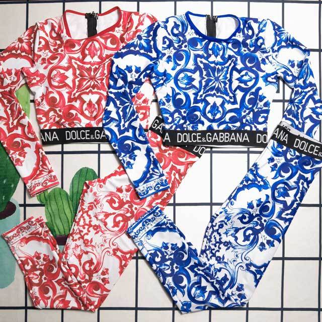 Printed Casual Long Sleeve Tracksuit