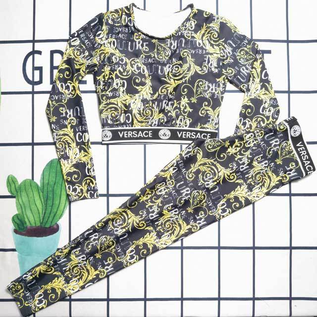 Printed Long Sleeve Casual Tracksuit Set