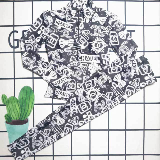 Printed Long Sleeve Jogging Suit