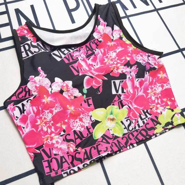 Printed Tank Top Jogging Pants Set
