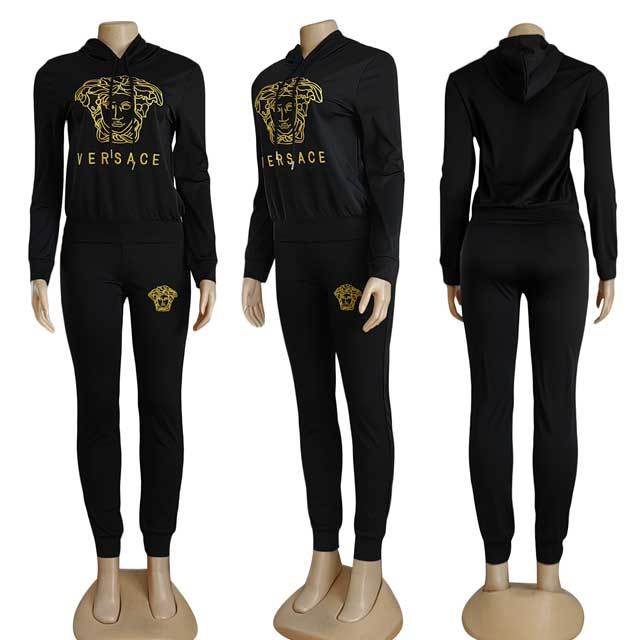 Embroidery Casual Jogging Suit