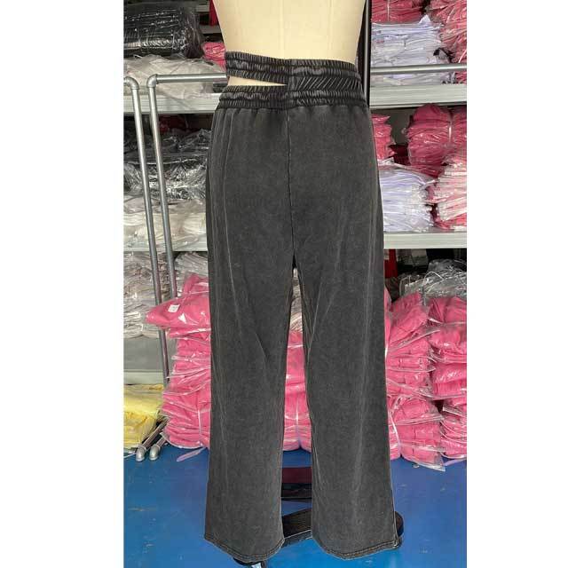 Cut Out Drawstring Vintage Casual Pant