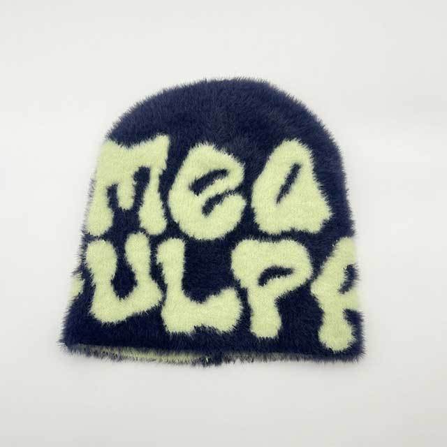 Furry Style Knitted Hat Beanie