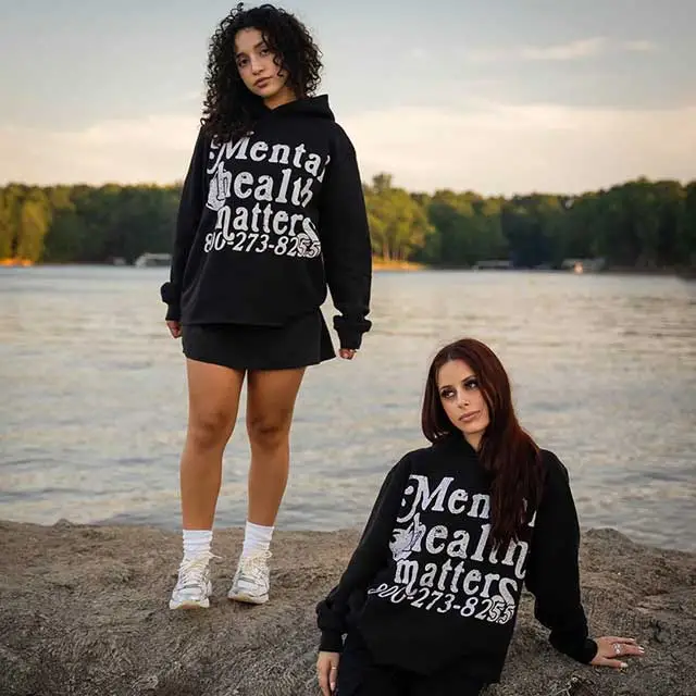 Letter Print Hooded Sweatshirts