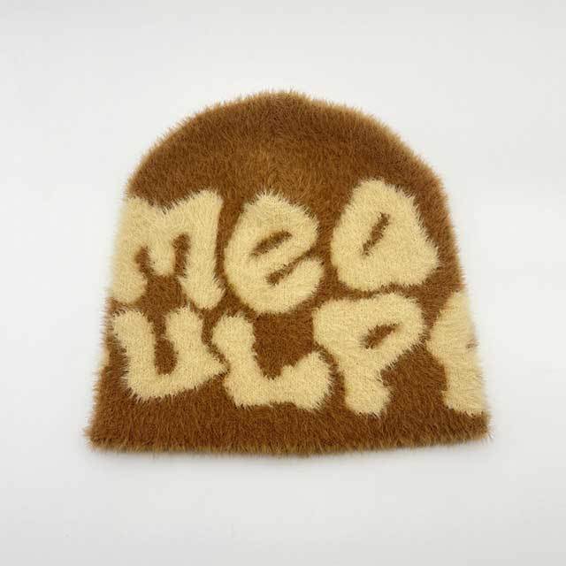 Furry Style Knitted Hat Beanie