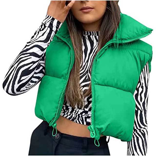 Casual Sleeveless Stand Collar Vest Jacket