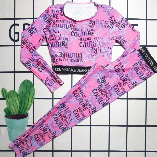 Letter Print Long Sleeve Jogging Suit
