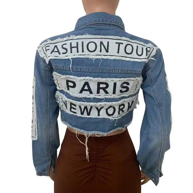 Chic Crop Denim Jacket