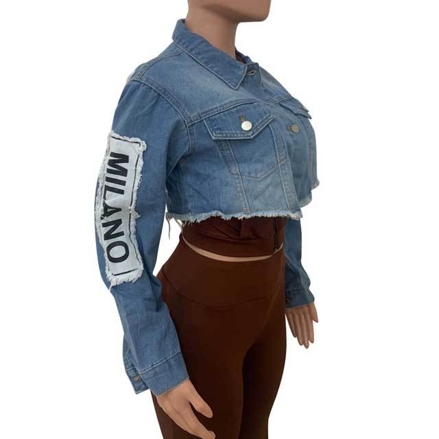 Chic Crop Denim Jacket