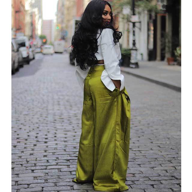 Big Pocket Casual Wide Leg Pant