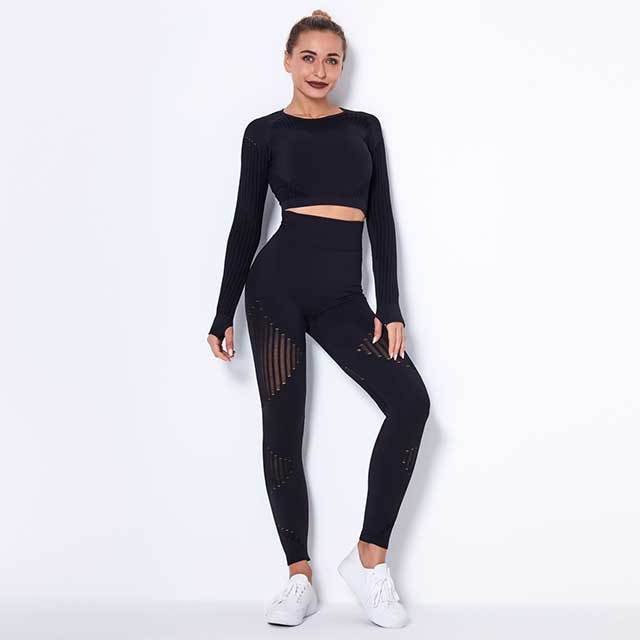 Long Sleeve Casual O Neck Skinny Legging Set