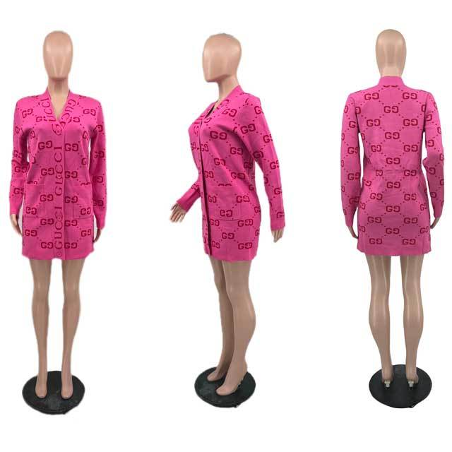 Knit Cardigan Sweater Dress