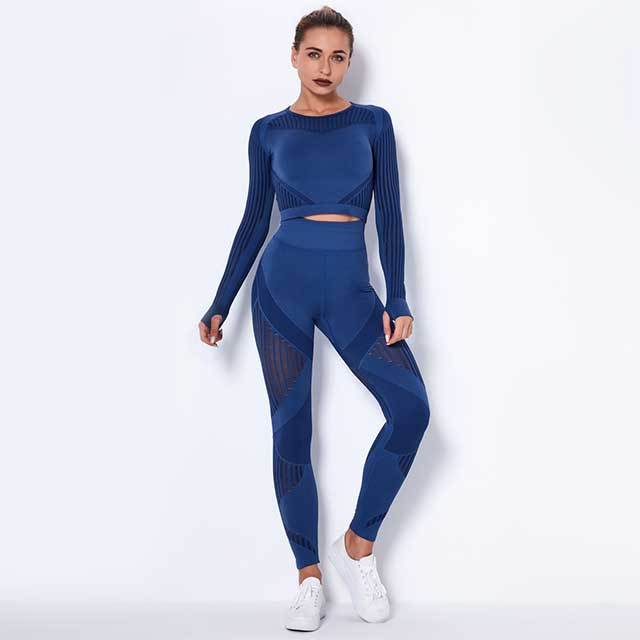 Long Sleeve Casual O Neck Skinny Legging Set