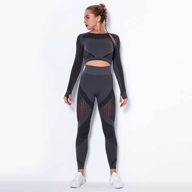 Long Sleeve Casual O Neck Skinny Legging Set