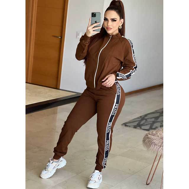 Letter Design Casual Jogging Suit