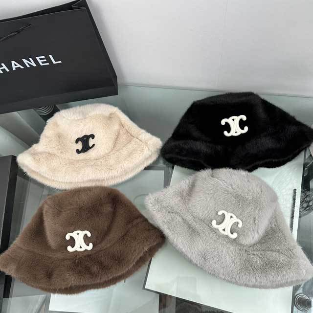 Faux Fur Fashion Bucket Hat