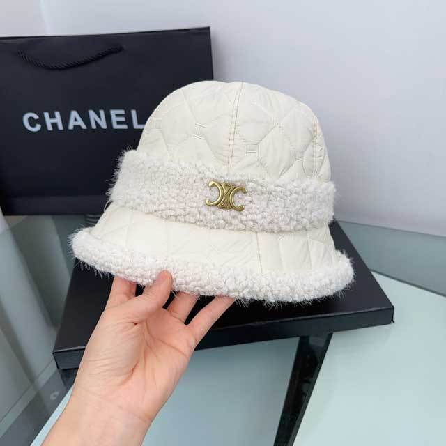 Lamb Wool And Cotton Bucket Hat