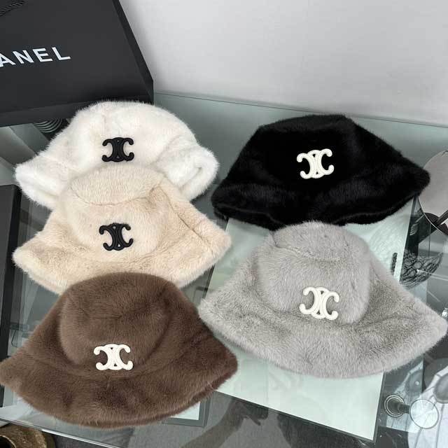 Faux Fur Fashion Bucket Hat