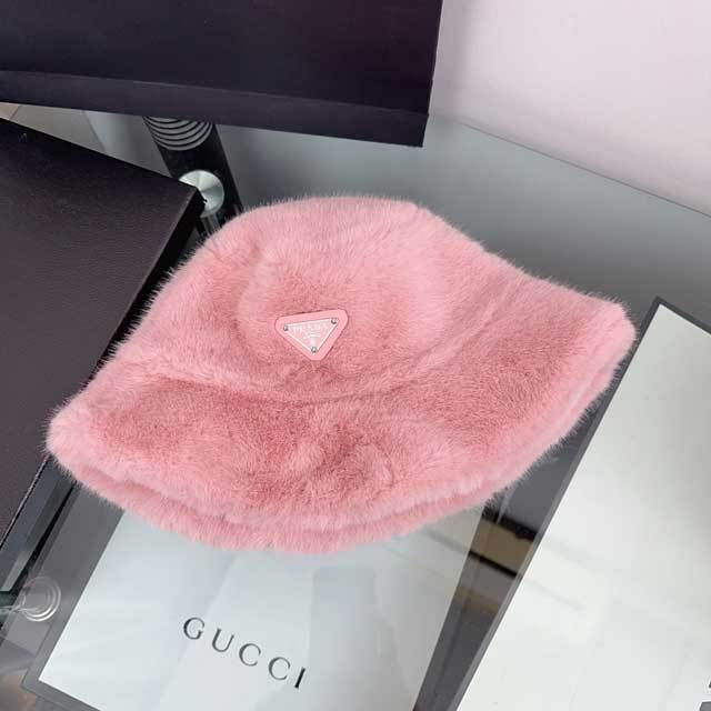 Faux Fur One Piece Bucket Hat