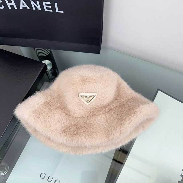 Faux Fur One Piece Bucket Hat