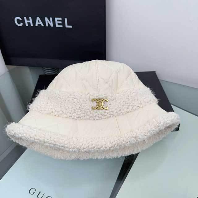 Lamb Wool And Cotton Bucket Hat