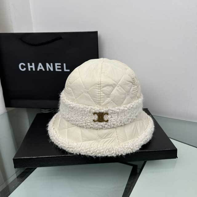 Lamb Wool And Cotton Bucket Hat