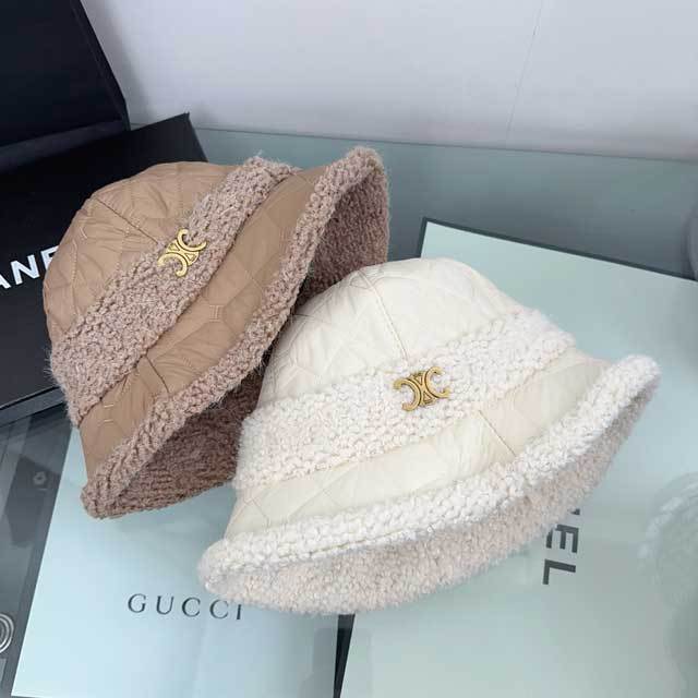 Lamb Wool And Cotton Bucket Hat