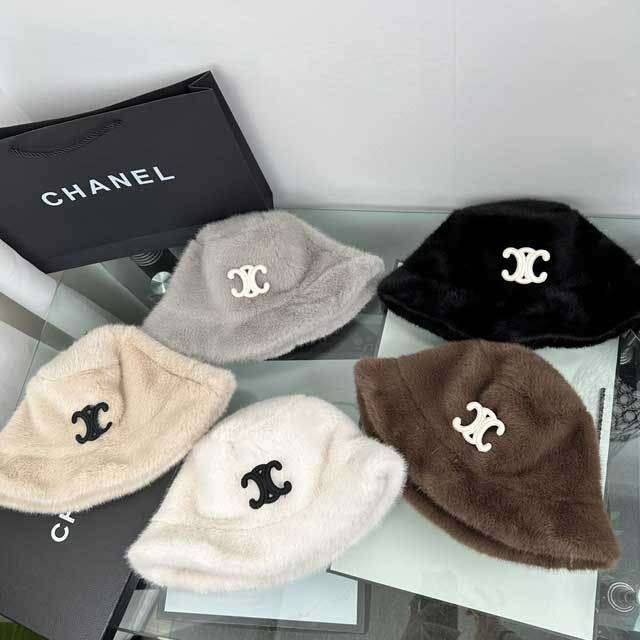 Faux Fur Fashion Bucket Hat