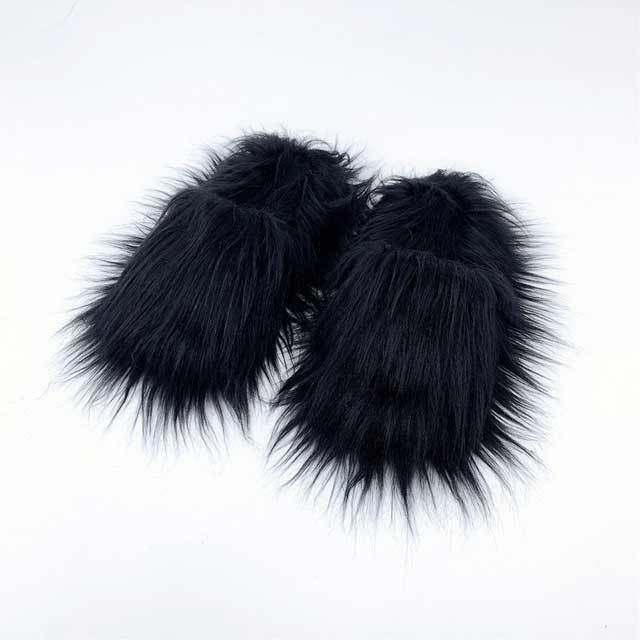 Candy Color Fuzzy Bedroom Slide Slippers