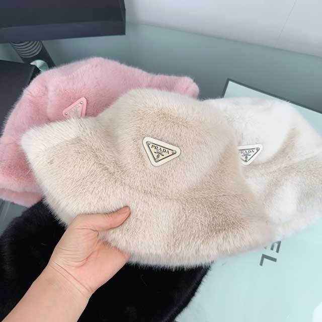 Faux Fur One Piece Bucket Hat