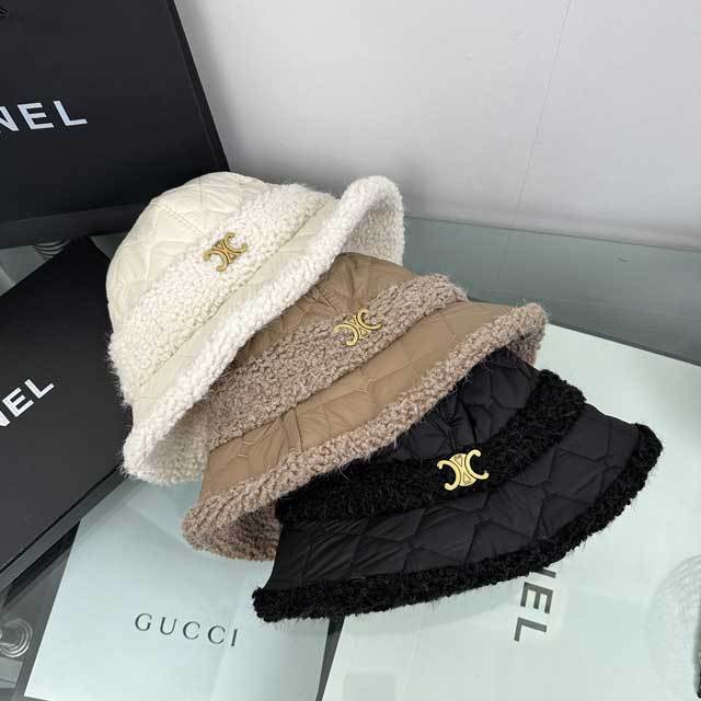 Lamb Wool And Cotton Bucket Hat