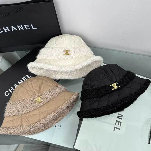 Lamb Wool And Cotton Bucket Hat