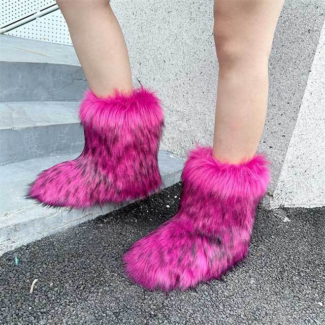 Winter Fashion Fuzzy Boots