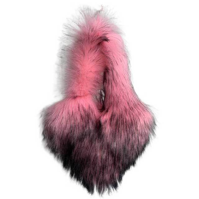 Shell Shaped Faux Fur Furry Purse