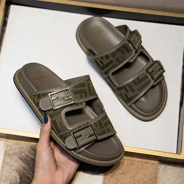 Adjustable Belt Hollow Out Flat Slippers