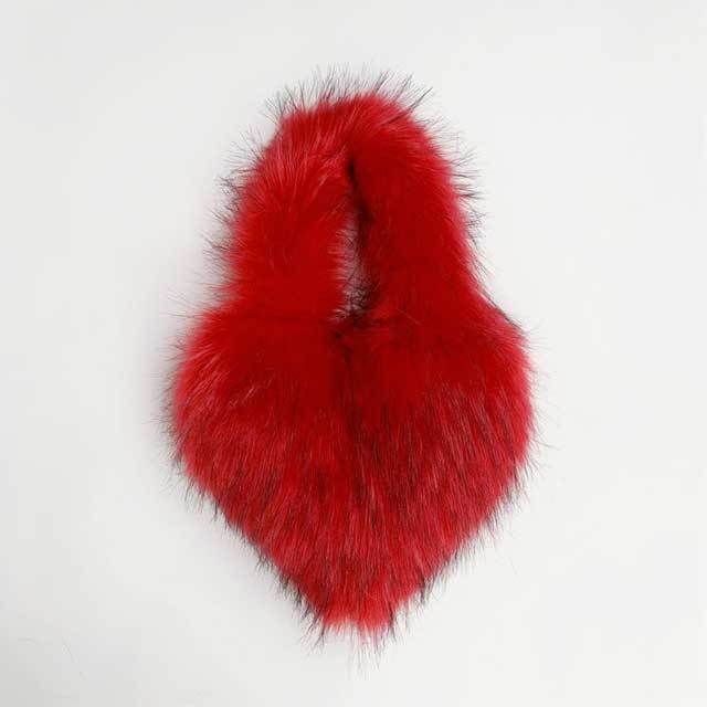 Shell Shaped Faux Fur Furry Purse