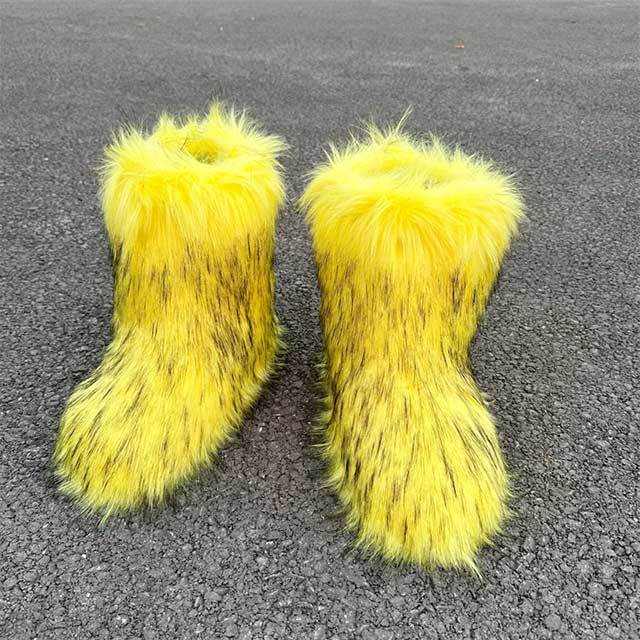 Winter Fashion Fuzzy Boots