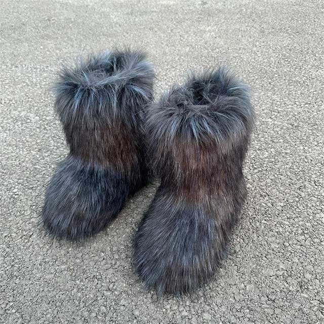 Winter Fashion Fuzzy Boots