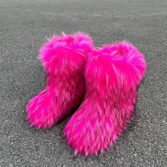 Winter Fashion Fuzzy Boots