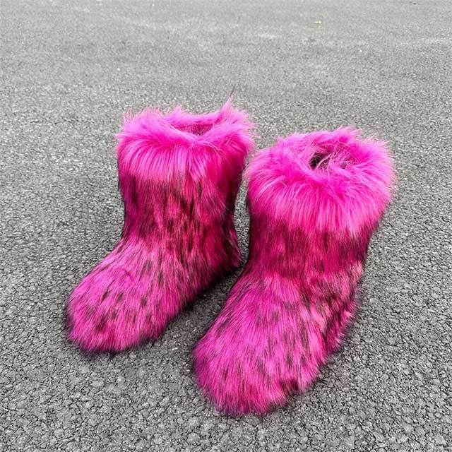 Winter Fashion Fuzzy Boots