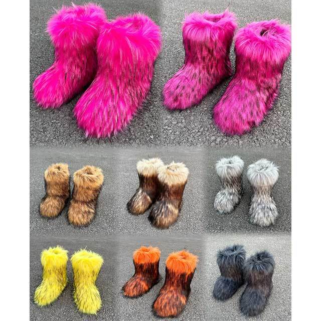 Winter Fashion Fuzzy Boots